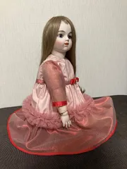 【w】アンティークビスクドール用のワンピース ビスクドール アンティークドール 26〜28㎝ドレスの通販 by