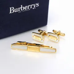 BURBERRY ゴールド シールド 盾 カフス カフリンクス バーバリー