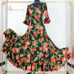 日本製 フラメンコ衣装】ホワイト naja ナジャ ワンピース ドレス 白