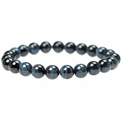  〔K1703-10m〕10ｍｍお買い得 天然ブルータイガーアイ ブレスレット　Bluetiger's eye 青虎目石