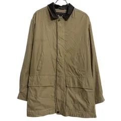 DOCIKERS ジャケット XL ベージュ系 ドッカーズ ジップアップ スナップボタン 襟 レザー 切替 アウター 古着卸 アメリカ仕入 a612-6316