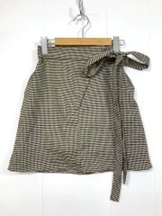 who's who Chico フーズフーチコ CHZ1012101A0002 定価6490円 ウエストサイドリボン スカート sizeF/茶  ■■レディース