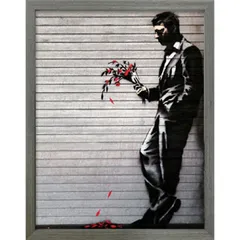 Banksy バンクシー アートフレーム Wither 【bicosya/美工社】 IBA-61734 サイズ305x380x32mmのサムネイル