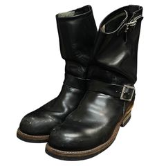 REDWING レッドウィング 2268 エンジニアブーツ クローム スチールトゥ ブラック 黒