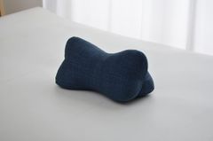 イケヒコ 寝具 まくら クッション ほね枕 約32×15cm ネイビー 日本製 低反発チップ 足枕 腰当 もっちり #2918939 [ネイビー]
