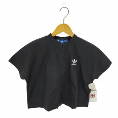 アディダスオリジナルス adidas Originals ロゴ刺繍ハーフジップS/Sシャツ レディース JPN：L のサムネイル