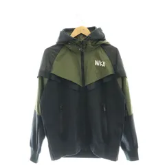 ナイキ NIKE ×サカイ sacai DQ9030-325 AS M NRG FULL ZIP HOODIE ジップアップブルゾン ジャケット パーカー L ブラック カーキ /ES ■OS