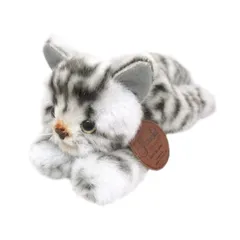 猫ぬいぐるみ「ちびにゃ」アメショシルバー 【受注制作
