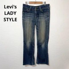 Levi's LADY STYLE リーバイス ダークブルー フレアデニム