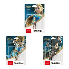 amiibo　3体セット【リンク（弓）　リンク（騎乗）　ゼルダ（学者）】　ゼルダの伝説　ブレスオブザワイルドシリーズ
