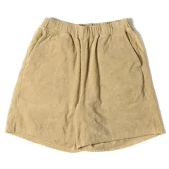 美品 URU ウル パンツ サイズ:FREE パイルイージーショートパンツ ショーツ EASY SHORT PANTS 21SS ベージュ ボトムス ハーフパンツ 日本製 ブランドのサムネイル