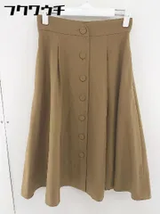 ◇ anatelier アナトリエ 膝丈 フレア スカート サイズ36 ブラウン レディース  【1107080004221】