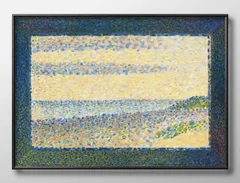 12564ジョルジュスーラ Georges Seurat Seascape A3 サイズ ポスター アート おしゃれ 絵画 インテリア 北欧 イラスト マット紙 艶消し アートパネル 額 フレーム デザイン 壁掛け ギフト 新築祝い ディスプレイ 