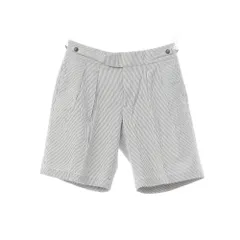 【中古】ベルウィッチ BERWICH ストレッチコットン ストライプ ショートパンツ ホワイトxネイビー【サイズ46】【メンズ】のサムネイル