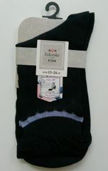 福助 ソックス くつ下 23～24cm ブラック シースルー 未使用 0521 bhndu a202h0507