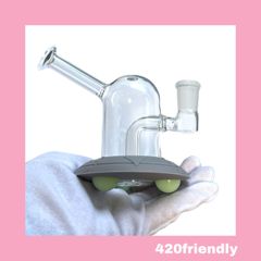 420friendly " 光る！" UFO型水パイプ  (ダブ＆ハーブ対応)
