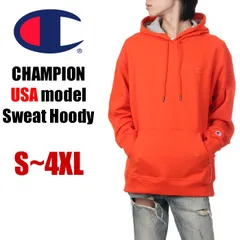 【新品・未使用】【スパイシーオレンジ】【S～4XL】チャンピオン パーカー スウェット メンズ レディース キッズ 大きいサイズ USAモデル CHAMPION パワーブレンド プルオーバー 無地 裏起毛 大きめ ゆったり ビックシルエット ブランド
