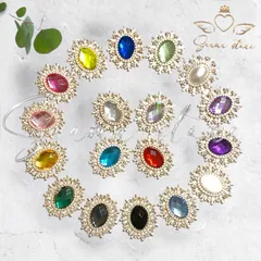 kk ゴールドシャイニーストーン 同色3個セット 1～10