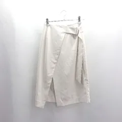 ◇ Θ TONAL トーナル 肌触り良好 膝丈 台形型 スカート サイズS ホワイト系 レディース E  【1504240017006】