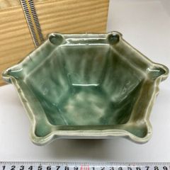 耀州窯青磁 蓮鷺紋角皿① 福如東海寿比南山 送料込み260413 - メルカリ