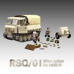 STシリーズ ドイツ RSO/01 牽引車 PaK35/36対戦車砲付き ブロック戦車 ミリタリー 戦車