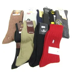 アクアスキュータム/ザショップティーケー他 靴下 10点セット 未使用 クルーソックス ブランド まとめて 大量 メンズ