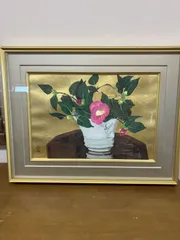 南大路一　リトグラフ　花 南大路一リトグラフ花
