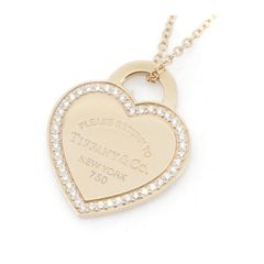 ティファニー リターントゥティファニー ハート ダイヤモンド ネックレス K18PG(18金 ピンクゴールド) 質屋出品