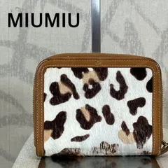 miu miu ハラコ　二つ折り財布 MIU MIU - miumiu ハラコ財布の通販 by 12shop｜ミュウミュウならラクマ