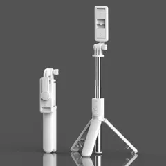 自撮り セルカ棒 三脚 Bluetooth 遠隔 リモコン スマホ iPhone ホワイト