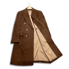 COL コルウ ビスポーク カシミヤ ダブルブレスト ロング丈 チェスターコート ダークブラウン メンズ 紳士 アウター 日本製
