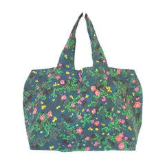 ミナペルホネン パニーニバッグ ツインフラワー グリーン 美品 定価13200円 ミナペルホネン mina perhonen flower bed