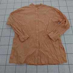 ◇ Θ URBAN RESEARCH バンドカラー 長袖 シャツ ブラウス サイズF オレンジ系 レディース メンズ E  【1509100080459】