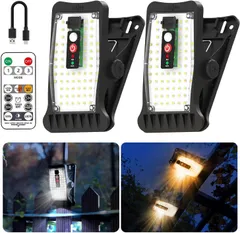 2個セット ソーラーライト 屋外 センサーライト 屋外 ソーラー 人感 70LED 3つ知能モード 3色切替 調光機能 タイマー機能 USB充電可 クリップ式 センサーライト 防犯ライト 日本語取説 壁掛け/庭先/表玄関/駐車場 地震 津波 台風 防災対応（2