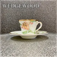 廃盤 ウェッジウッド エンチャンテッドガーデン WEDGWOOD ENCHANTED GARDEN カップ&ソーサー 1客  花柄 金彩 オシャレ C/S 碗皿 ウエッジウッド 英国【RU0707-1】