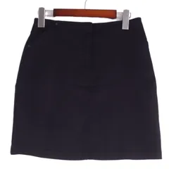 美品 ヴェルサーチ VERSACE JEANS COUTURE スカート タイトスカート ショート丈 無地 ボトムス レディース 28/42(M相当) ブラックのサムネイル