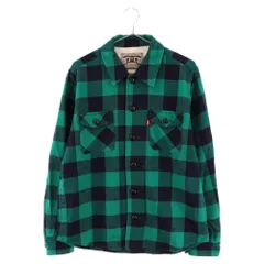 T.M.T (ティーエムティー) 18AW BUFFALO CHECK SHIRTS ウール混 チェック 長袖 バッファローシャツ グリーン TSH-F1803のサムネイル