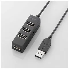 【 新品 未開封 】 エレコム ＴＶ用４ポートＵＳＢ２．０ハブ U2H-TV003SBK 未使用 送料無料