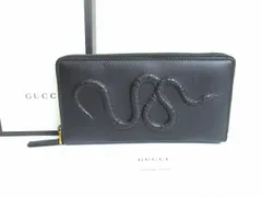 【正規品】GUCCI 長財布 キングスネーク ラウンドファスナー レザー 蛇 グッチ GUCCI 財布 長財布 メンズ レディース ラウンド