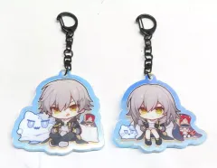 【中古】キーホルダー [単品] 開拓者(男＆女) ちびキャラホログラムキーホルダー(2種) 「PS5ソフト 崩壊：スターレイル ディスクギフトパック 開拓者エディション」 同梱特典