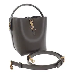 【中古Aランク】SAINT LAURENT LE37 スモール 7490362R20W3237 2WAYバッグ ハンドバッグ ショルダーバッグ シャイニーレザー DEEP MUSK カーキ ゴールド金具 レディース バッグ