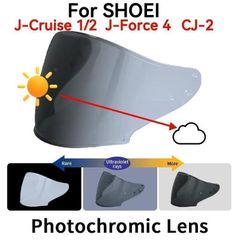SHOEI Hornet ADV/X2 調光シールド 交換用 フォトクロミック - メルカリ