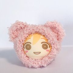 おまんじゅう(通常)着ぐるみ シンプルホワイトくま 顔付き しろくま 着ぐるみ おまんじゅう あにずきん シンプル