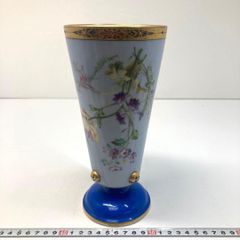 フェントン ブルーオパルセントガラス 取って付き お菓子入れ 小物入れ