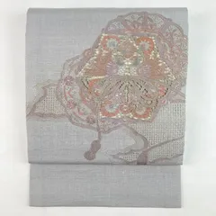 【新品未使用】名古屋帯 高級刺繍 汕頭 スワトウ 相良刺繍 扇面 レンガ色 名古屋帯 高級刺繍 汕頭 スワトウ 相良刺繍 扇面 レンガ色 平和