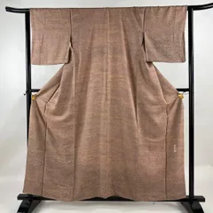 未着用　陶彩染　横縞　抽象模様　小紋　ベージュカラー　着物　034a p 未着用陶彩染横縞抽象模様小紋ベージュカラー着物034a p