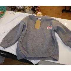 キッズワッフルロングTシャツ【70㎝-100㎝】２色　ホワイト　グレー　長袖　ベビー