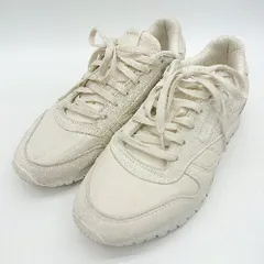 ◇ Θ Reebok ブランドロゴ刻印 ラメ入り ローカットスニーカー サイズ23.5 ホワイト系 レディース E  【1502180002625】