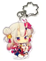 【中古】キーホルダー 百鬼あやめ(ぽよ余) 「バーチャルYouTuber ホロライブ 百鬼あやめ 誕生日記念2022 ランダムアクリルキーホルダー」