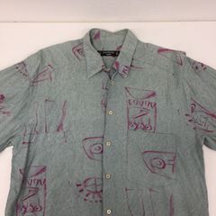 FREE　Jean Maseric PARIS 　柄シャツ　半袖　輸入　古着